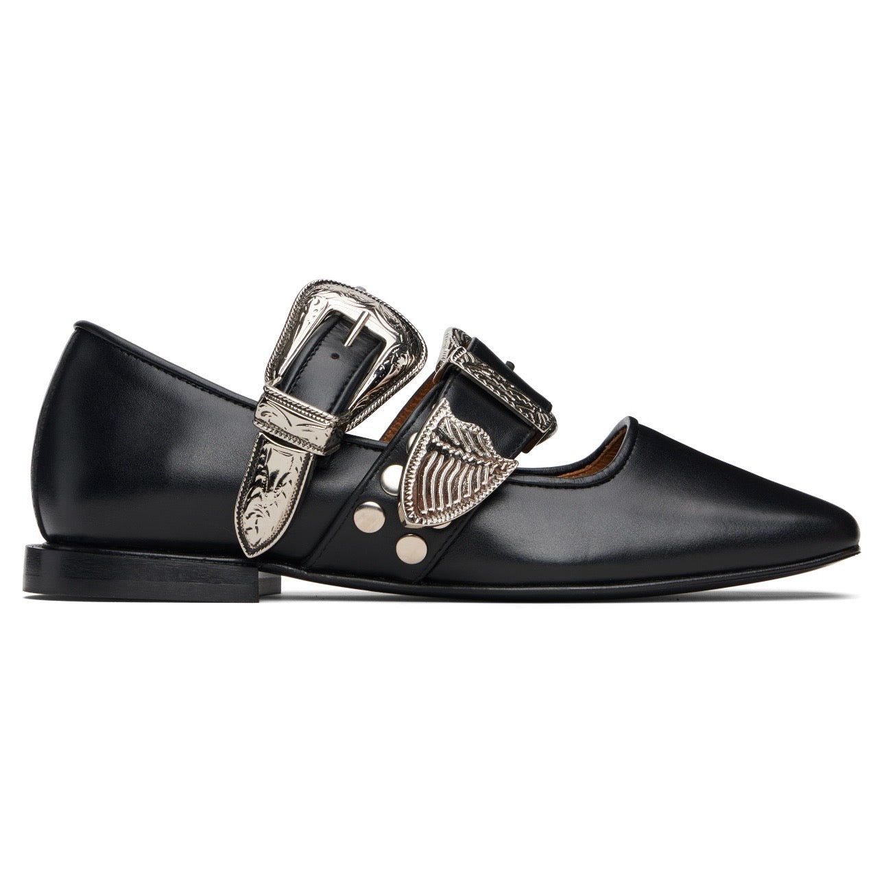Toga Pulla Double Buckle Ballerina Flat