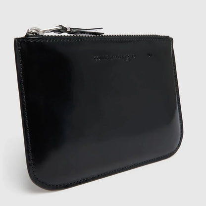 Comme des Garçons Wallet Mirror inside leather wallet - MOODY ORANGES