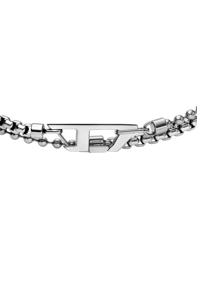 Diesel Stainless Steel Chain 2-in-1 Choker Bracelet