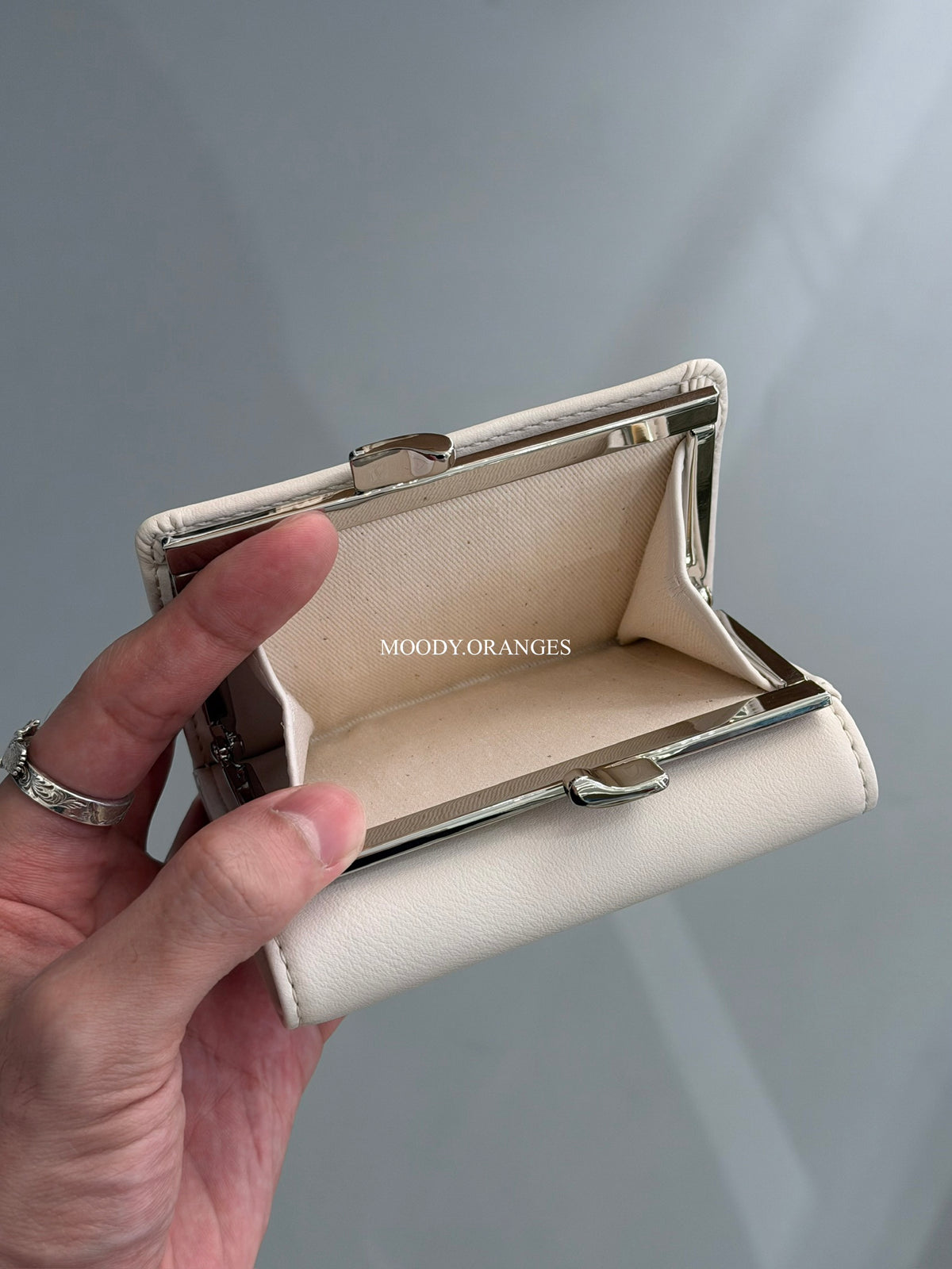 Vivienne Westwood Tri-fold Black Silver Wallet