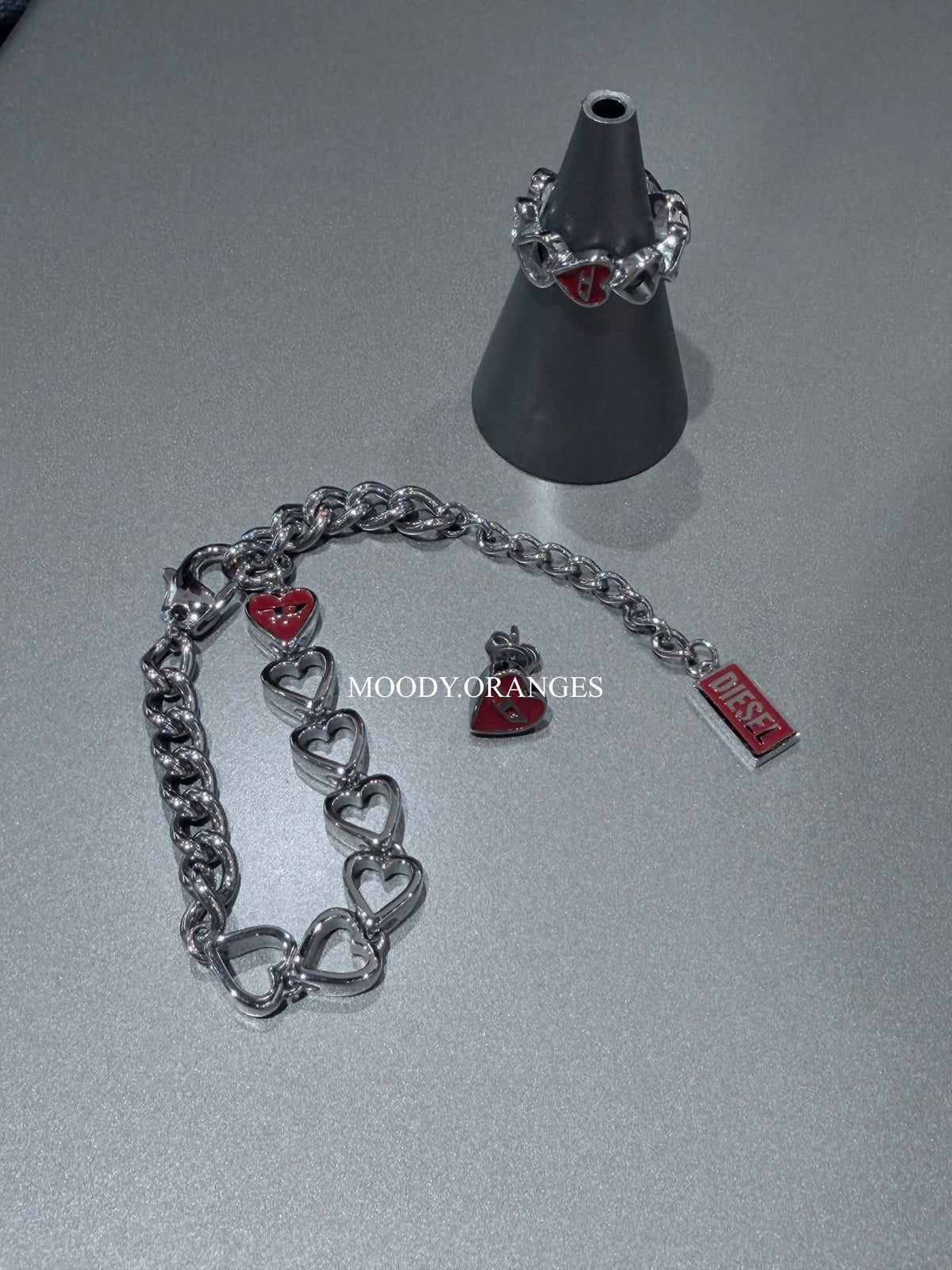 Diesel Heart Jewellery Collection – Silver