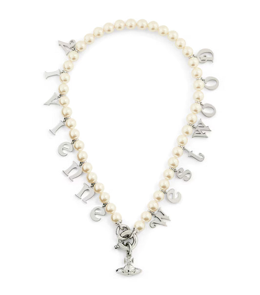 Vivienne Westwood Faux Pearl Leanne Necklace - MOODY ORANGES