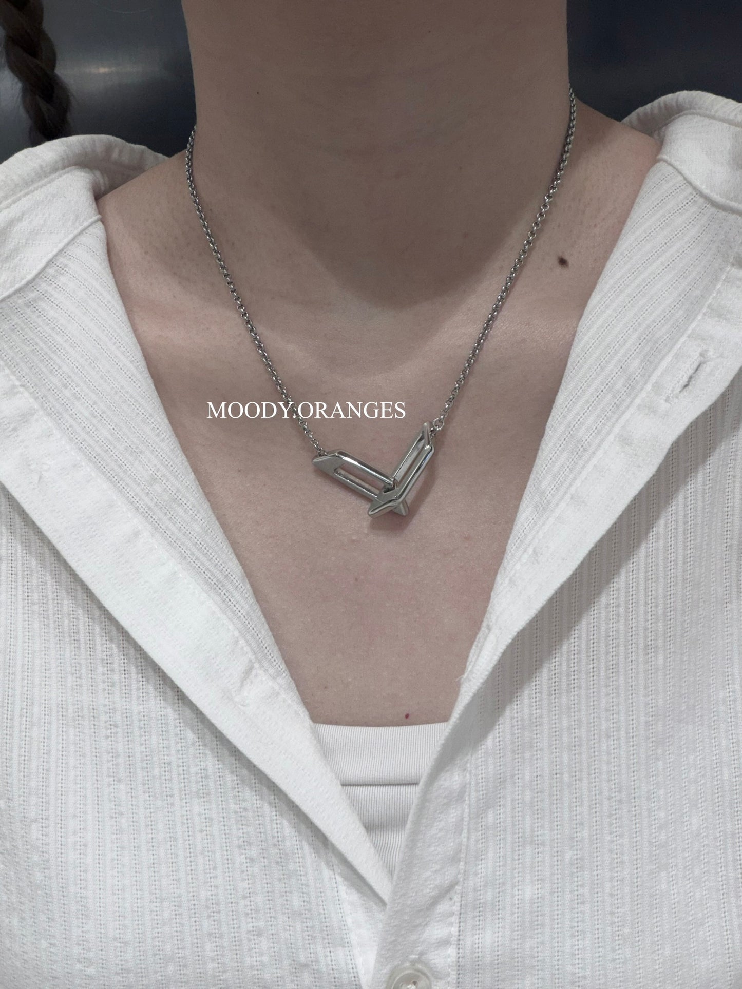 Diesel Stainless Steel Band Necklace