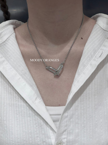 Diesel Stainless Steel Band Necklace