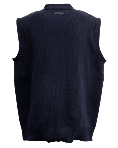 OVERSIZED CARDIGAN VEST - MOODY ORANGES