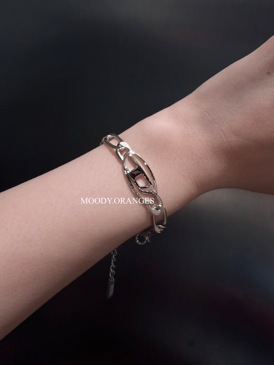 Diesel Stainless Steel and Brass Chain Bracelet - MOODY ORANGES