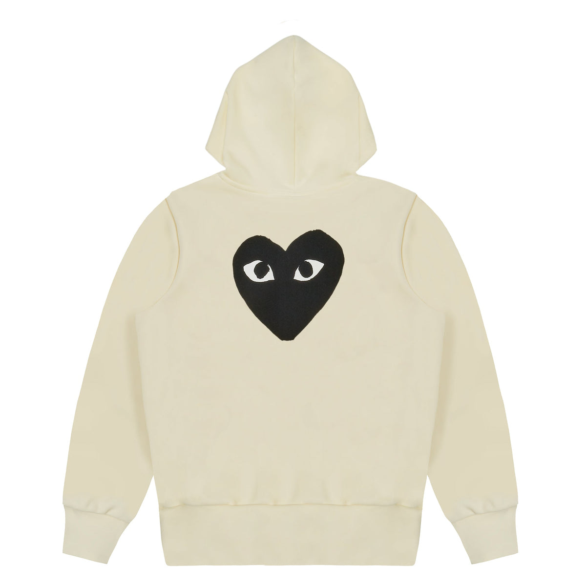 COMME des GARÇONS PLAY Logo Embroidered Zip-Up Jacket - White