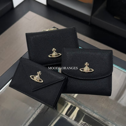 Vivienne Westwood Black-Gold Wallet Collection
