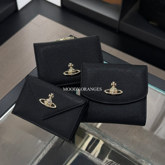 Vivienne Westwood Black-Gold Wallet Collection - MOODY ORANGES
