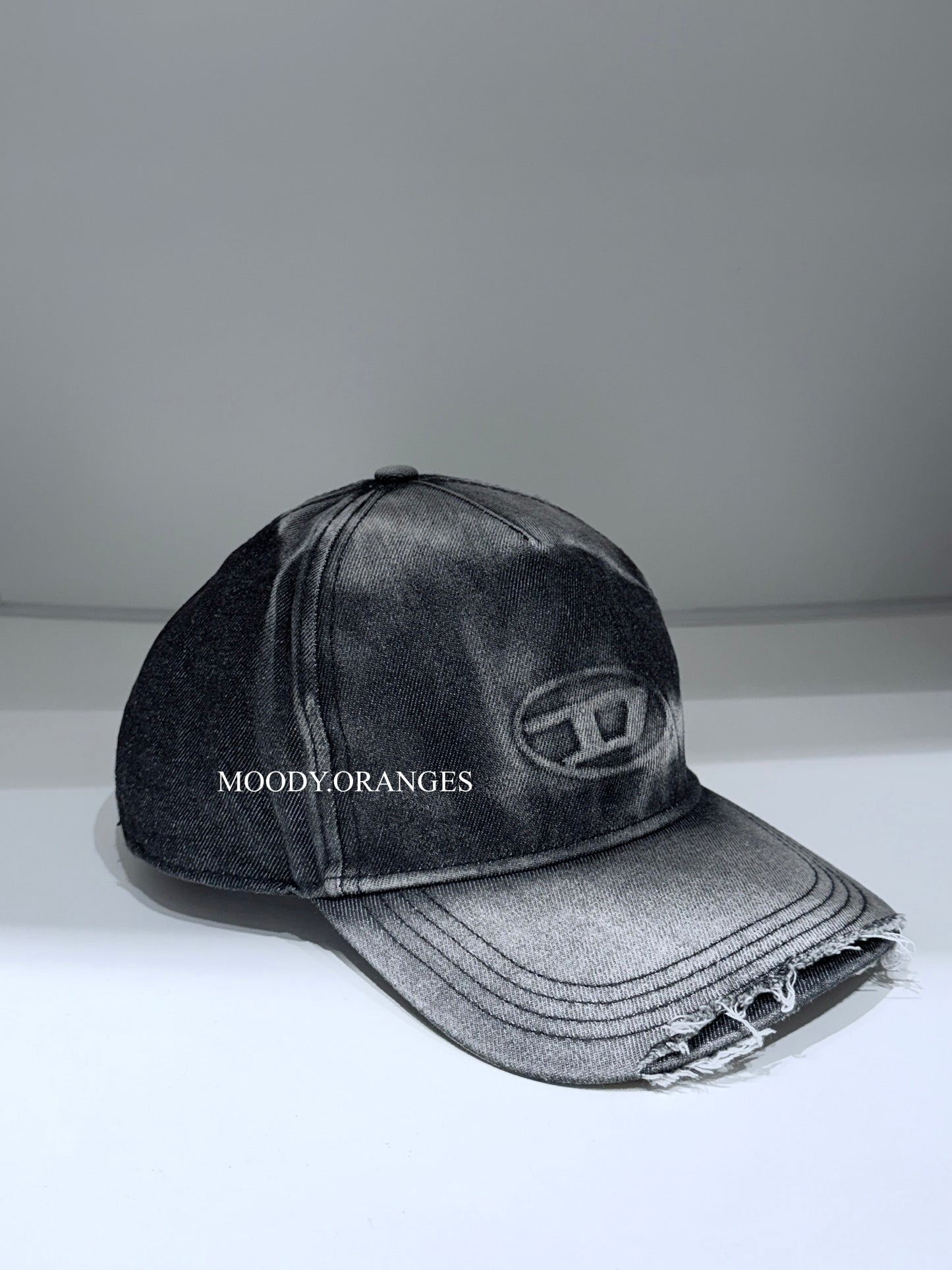 Diesel Baseball Cap in Treated Denim