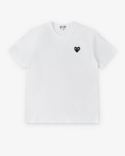 COMME des GARÇONS PLAY Heart Logo Tee - White