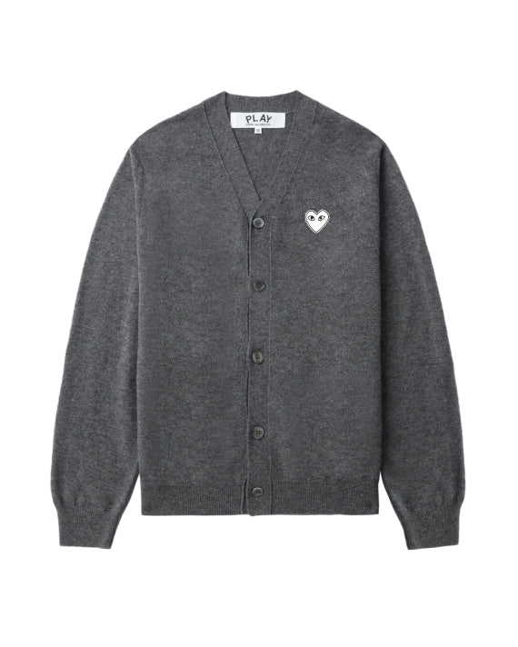 COMME des GARÇONS PLAY Heart Cardigan - Grey