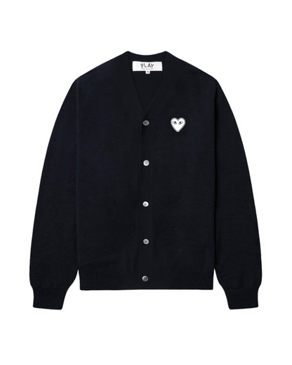 COMME des GARÇONS PLAY Heart Cardigan - Navy Blue