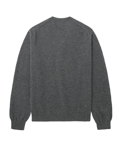 COMME des GARÇONS PLAY Rhinestone Logo Cardigan - Dark Grey
