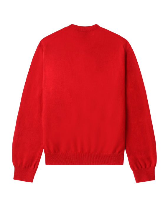 COMME des GARÇONS PLAY Rhinestone Logo Cardigan - Red
