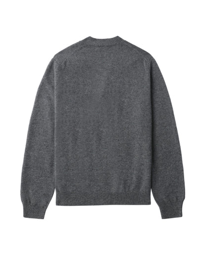 COMME des GARÇONS PLAY Rhinestone Logo Cardigan - Dark Grey