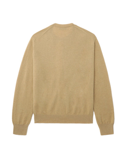 COMME des GARÇONS PLAY Rhinestone Logo Cardigan - Beige