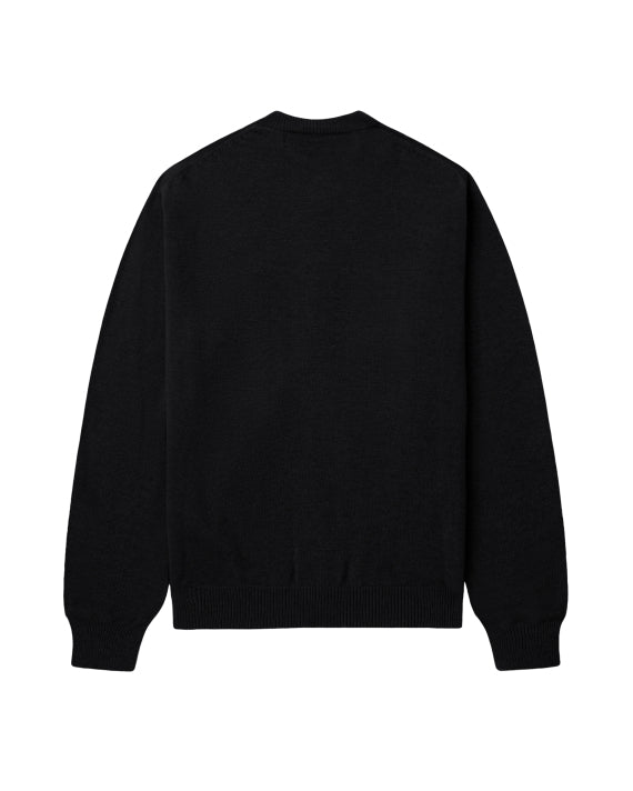 COMME des GARÇONS PLAY Rhinestone Logo Cardigan - Black