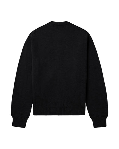 PLAY COMME des GARÇONS Pink emblem lambswool sweater - Black