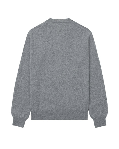 PLAY COMME des GARÇONS Pink emblem lambswool sweater - Grey