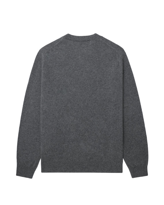 COMME des GARÇONS PLAY Rhinestone Logo Sweater - Dark Grey