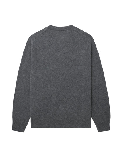 COMME des GARÇONS PLAY Rhinestone Logo Sweater - Dark Grey