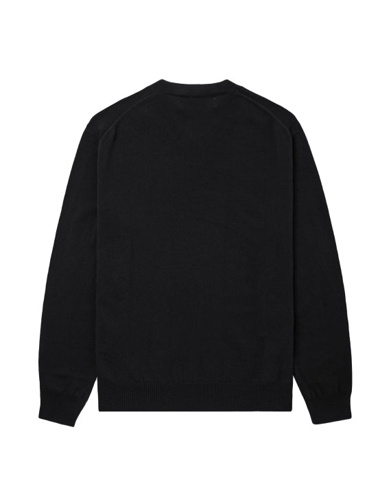 COMME des GARÇONS PLAY Rhinestone Logo Sweater - Black