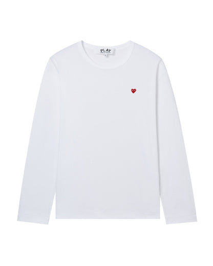 COMME des GARÇONS PLAY Mini Heart Crew Neck Tee - White