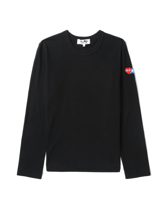 COMME des GARÇONS PLAY X Invader Long-Sleeve Tee - Black