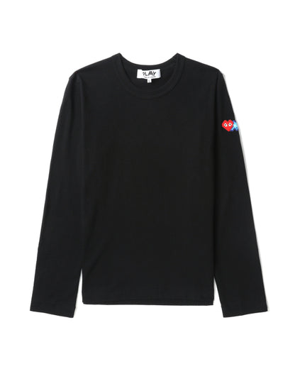 COMME des GARÇONS PLAY X Invader Long-Sleeve Tee - Black