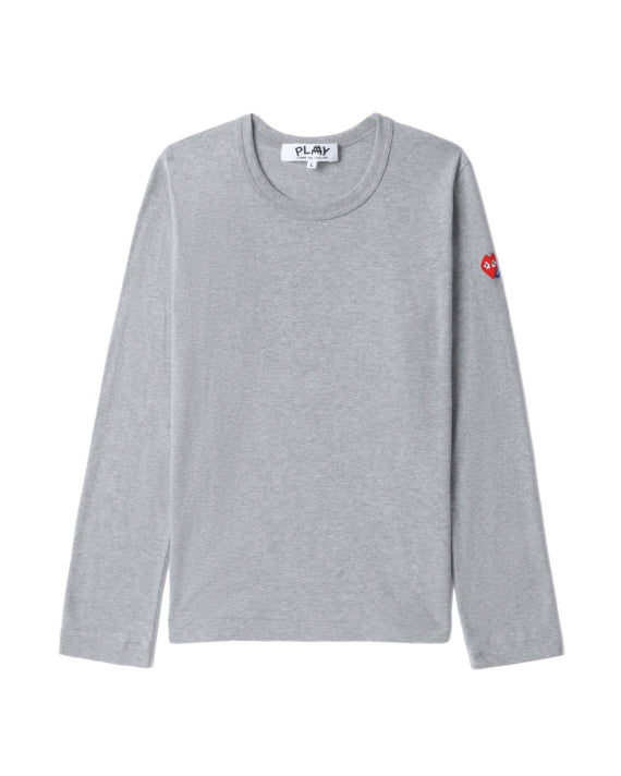 COMME des GARÇONS PLAY X Invader Long-Sleeve Tee - Grey