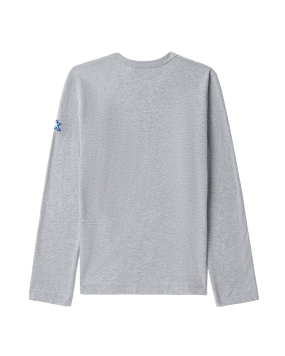 COMME des GARÇONS PLAY X Invader Long-Sleeve Tee - Grey