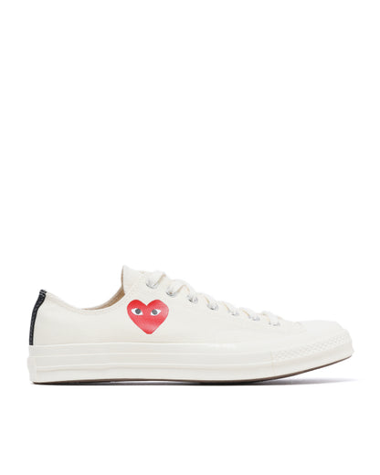 COMME des GARÇONS PLAY X Converse Chuck 70 Low-Top Sneakers - White