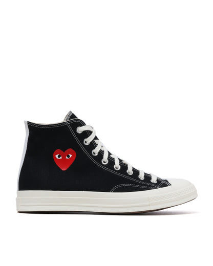 COMME des GARÇONS PLAY X Converse Chuck 70 High-Top Sneakers - Black