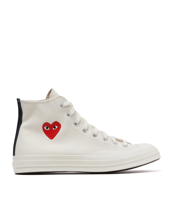 COMME des GARÇONS PLAY X Converse Chuck 70 High-Top Sneakers - White