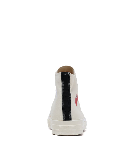 COMME des GARÇONS PLAY X Converse Chuck 70 High-Top Sneakers - White