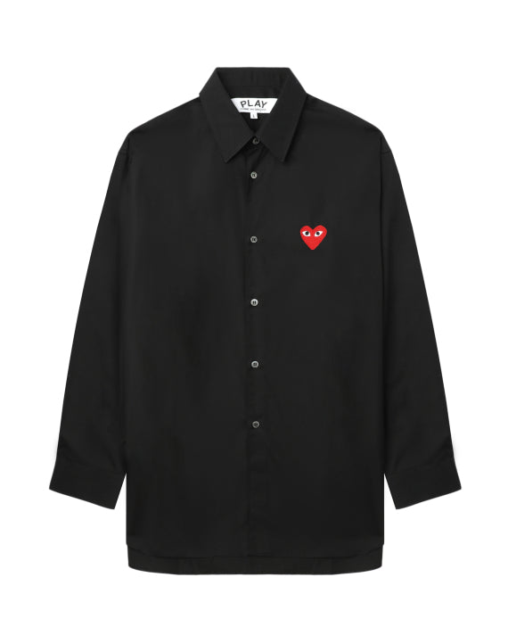 COMME des GARÇONS PLAY Heart Emblem Shirt - Black