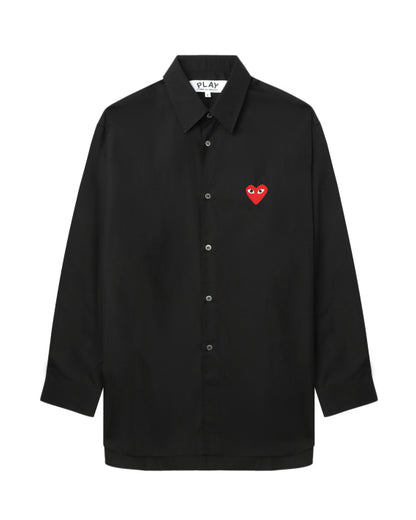COMME des GARÇONS PLAY Heart Emblem Shirt - Black