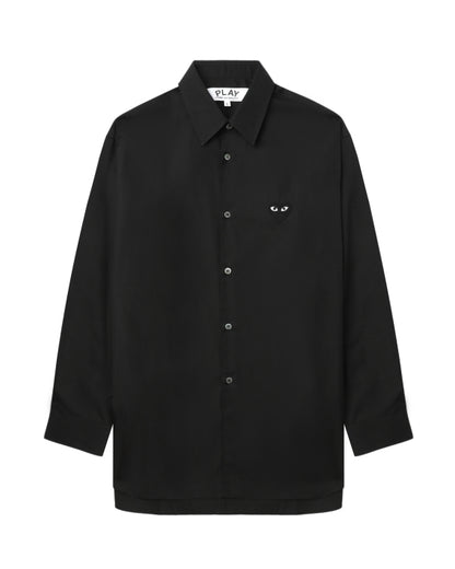 COMME des GARÇONS PLAY Heart Emblem Shirt - Black
