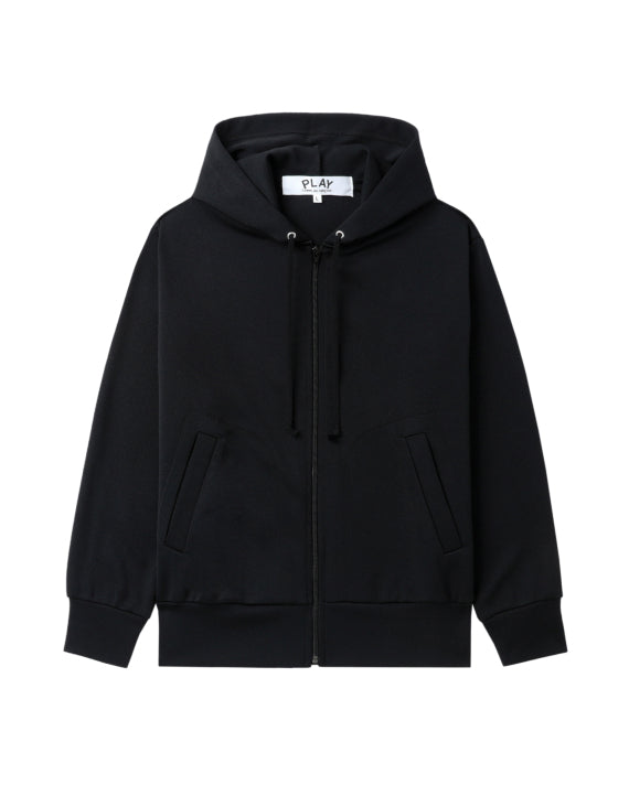 COMME des GARÇONS PLAY Heart Emblem Zip-Up Hoodie - Black