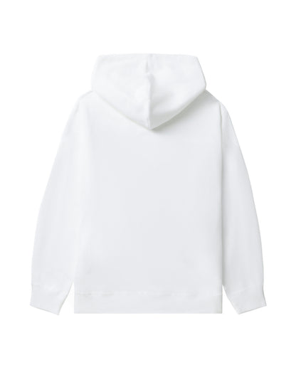 COMME des GARÇONS PLAY Heart Emblem Zip-Up Hoodie - White