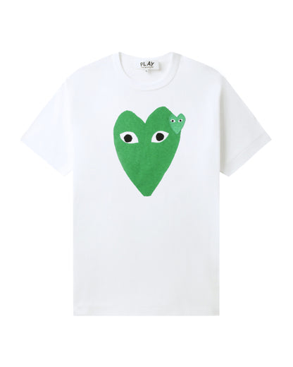 COMME des GARÇONS PLAY Heart Logo Tee - White