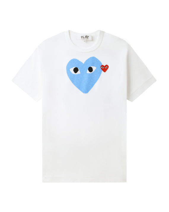 COMME des GARÇONS PLAY Heart Logo Tee - Sky Blue