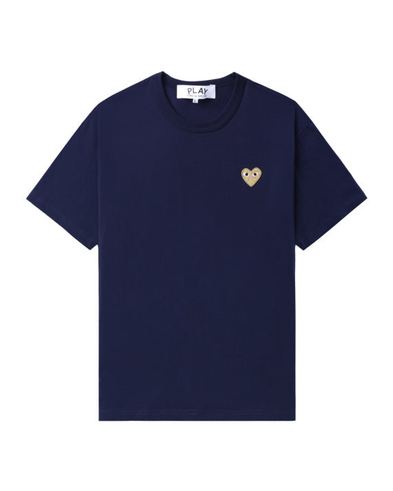 COMME des GARÇONS PLAY Logo Tee - Navy Blue