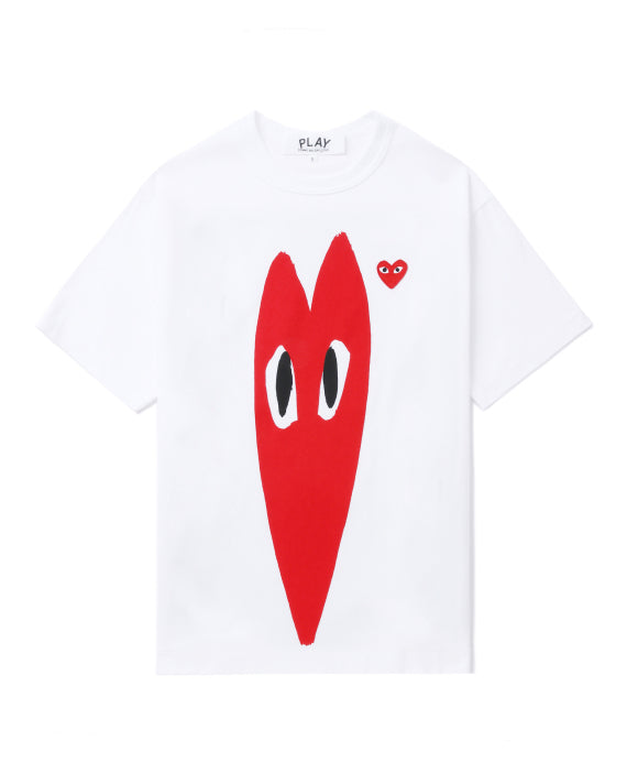 COMME des GARÇONS PLAY Heart Logo Tee - White