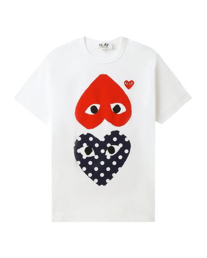 COMME des GARÇONS PLAY Logo Tee - White