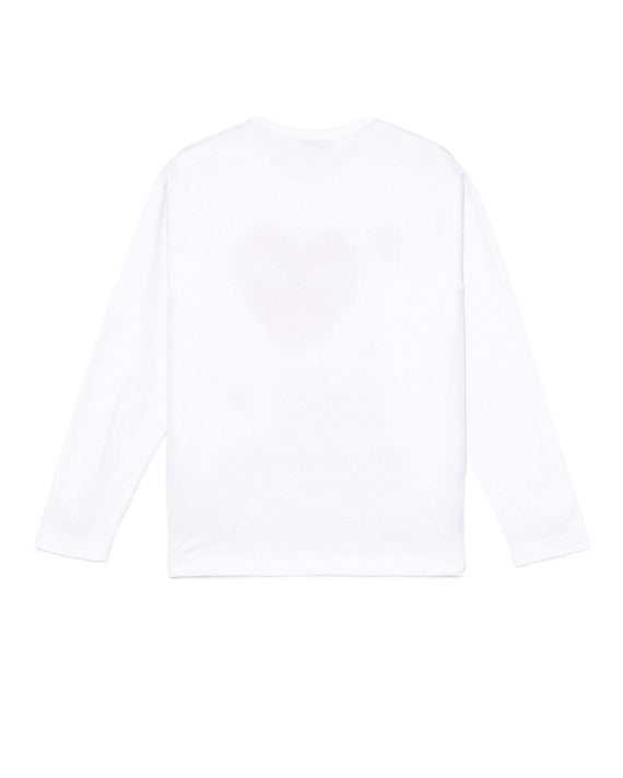 COMME des GARÇONS PLAY Heart Print Tee - White