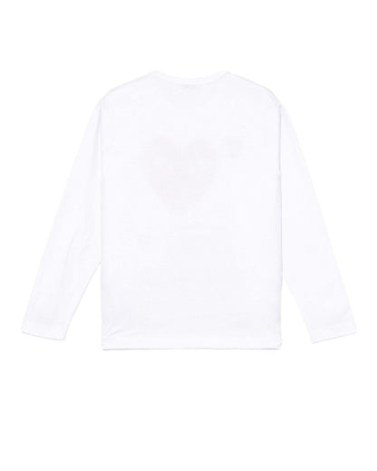 COMME des GARÇONS PLAY Heart Print Tee - White