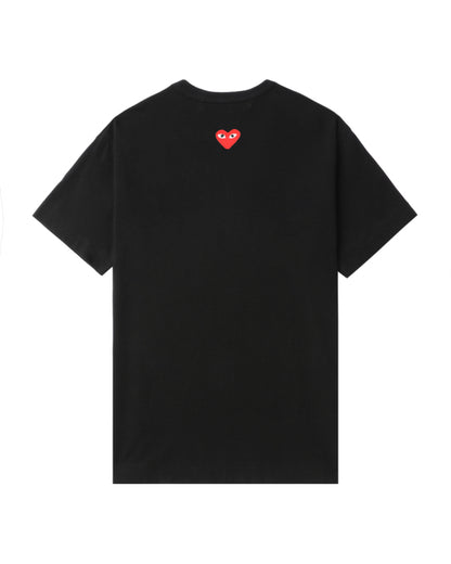 COMME des GARÇONS PLAY Heart Emblem Tee - Black
