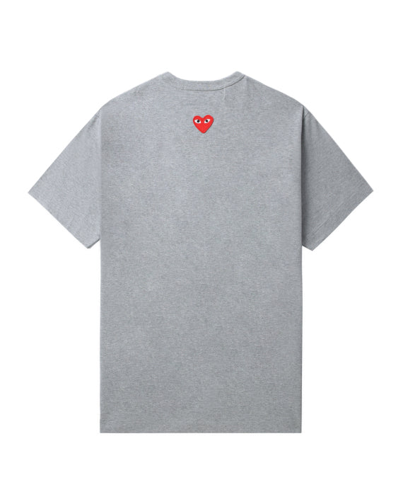 COMME des GARÇONS PLAY Heart Emblem Tee - Grey